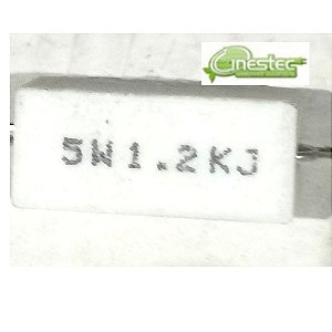 1K2 - RESISTOR 5W FIO