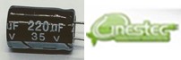 220uF x 35V RD - 105°