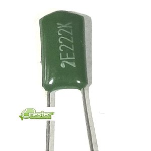 2K2PF X 250V  POLIESTER  VERDE  CADA 5 PECAS