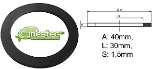 ANEL DE VEDACAO CHATO M32 - 40x30x1,5