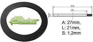 ANEL VEDACAO CHATO - PG 16 - 27x21x1,2mm - NEOPRENE