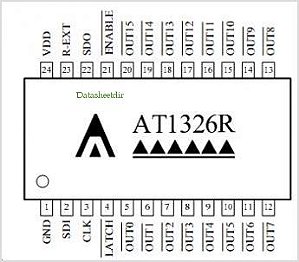 AT1326R - GRE    SSOP - 16-BIT CONSTANT CURRENT LED SINK DRIVER