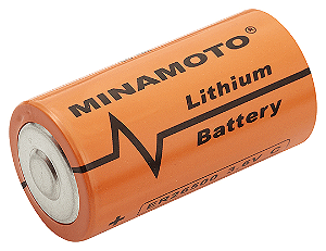 BATERIA 3,6V LITHIUM 1/2AA  COM TOP - ER14250 - MINAMOTO