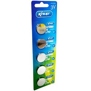 BATERIA CR2025  3V  LITHIUM  CARTELA COM 5 PECAS