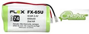BATERIA RECARREGAVEL 2,4V 600MAH 2 X AA FX-65U