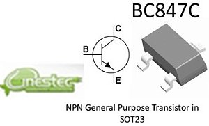 BC847   SMD  SOT23 CADA 5 PECAS