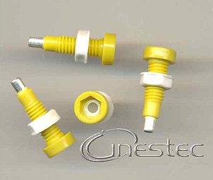 BORNE BANANA 2MM B67  AMARELO