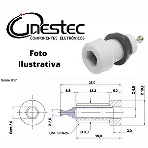 BORNE BANANA 4mm B17 BRANCO