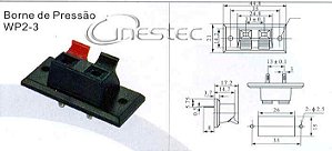 BORNE DE PRESSAO DUPLO 2 SAIDAS  WP2-3