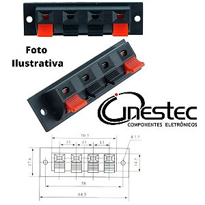 BORNE DE PRESSAO DUPLO 4 SAIDAS - WP4-7