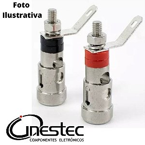 BORNE DE PRESSÃO PARA BANANA METALICO PR / VM (PAR)