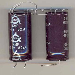 82UF X 450V  RD  105 graus  18 X 35,5 mm