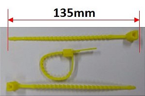 ABRACADEIRA 130 X 5 mm AMARELO CADA 10 PECAS