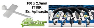 ABRACADEIRA COM IDENTIDICACAO  100 X 2,5 mm T18R  NATURAL CADA 10 PECAS