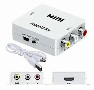 ADAPTADOR / CONVERSOR HDMI FEMEA PARA AV FEMEA