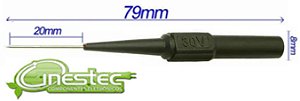 ADAPTADOR PONTA DE PROVA  AGULHA PARA TESTE  30V  PRETO