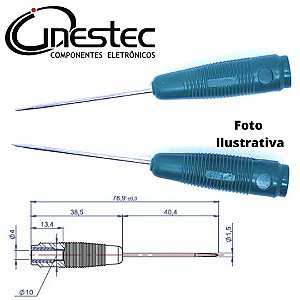 ADAPTADOR PONTA DE PROVA AGULHA BBC PARA TESTE - VERDE
