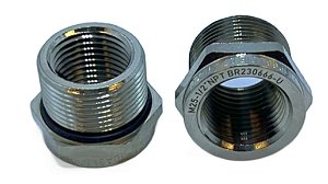 ADAPTADOR REDUTOR METAL M25 PARA NPT 1/2 TIPO EXD