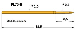 AGULHA DE TESTE PL75-B