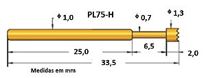 AGULHA DE TESTE PL75-H