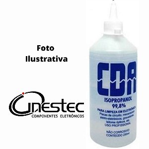 ALCOOL ISOPROPILICO 250ml COM BICO APLICADOR - CDA