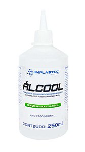 ALCOOL PARA LIMPEZA DE ELETRONICOS E PCI IMPLASTEC 250mL