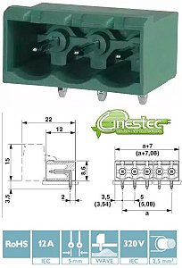 BORNE KRA HEADER MSTBA 2,5/ 3-G - MACHO