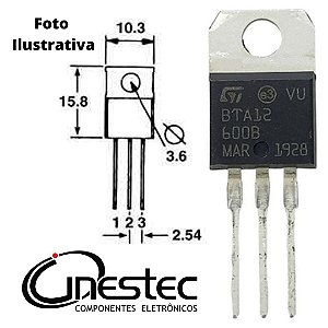 BTA12-600B-TRIAC 12A/600V TO-220 = TIC236M