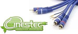 CABO 2RCA 2RCA PROFISSIONAL  FIO TERRA 5M  AZUL