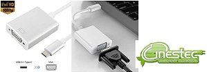 CABO ADAPTADOR PARA PROJETOR  TYPE C PARA VGA FEMEA