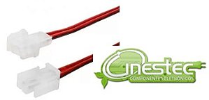 CABO CHICOTE 2 VIAS 1mm  PAR MACHO  FEMEA  27cm  25A