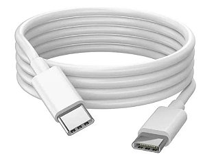CABO DE DADOS TYPE C DOS DOIS LADOS - BRANCO 1M