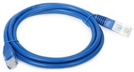 CABO DE REDE  PATCH CORD CAT5E  5m AZUL