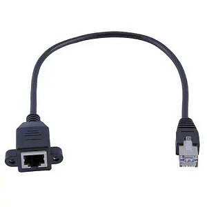 CABO EXTENSAO RJ45 FEMEA PAINEL 0,5M