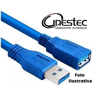 CABO EXTENSAO USB 2.0 - A MACHO x A FEMEA - 1,8m