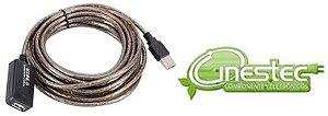 CABO EXTENSOR 9,5M USB 2.0 AMPLIFICADO  A M X A F