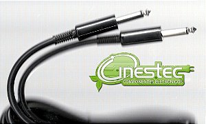 CABO GUITARRA 1P10M X 1P10M  5 metros PRETO