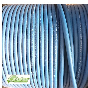 CABO GUITARRA ESPIRALADO EMBORRACHADO 2X0,20MM AZUL