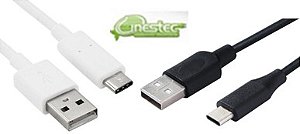 CABO MICRO USB MACHO  BRANCO 1m