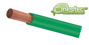 CABO MULTITESTE EMBORRACHADO  0,25mm  VERDE  O METRO