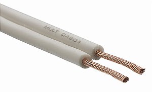 CABO PARALELO 2X0,50MM 70O 300V BRANCO