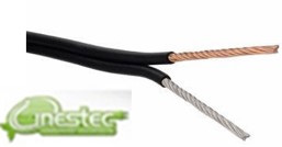 CABO PARALELO POLARIZADO INTERNO PRETO 2X0,50MM