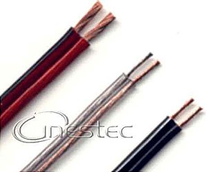 CABO PARALELO POLARIZADO PRETO TARJA BRANCO 2x0,32mm