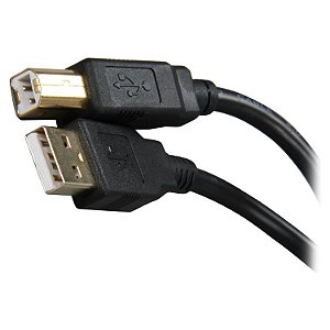 CABO USB 2.0 A - B  PARA IMPRESSORA E ARDUINO 2M  PRETO