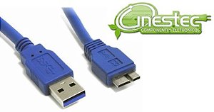 CABO USB 3.0 MACHO X MICRO USB B MACHO AZUL 1,5M