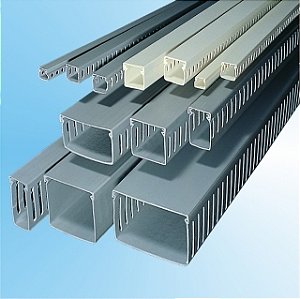 CANALETA PLASTICA 75 X 75MM CINZA BARRA DE 2,0MTS