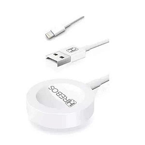 CARREGADOR 2 x 1 INDUCAO APPLE WATCH + CABO LIGHTNING HS-207