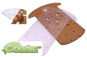 CHASSI 2 RODAS 2WD PARA ARDUINO ROBO  CARRO