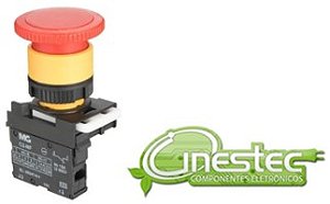 CHAVE BOTAO DE EMERGENCIA COGUMELO GIRAR PARA DESTRAVAR 1NF  PA017444