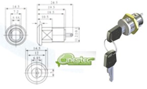 CHAVE COM CHAVE  PACRI  PAD  KS 05  CORPO METALICO